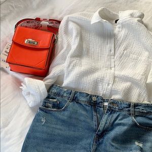 Orange Zara purse